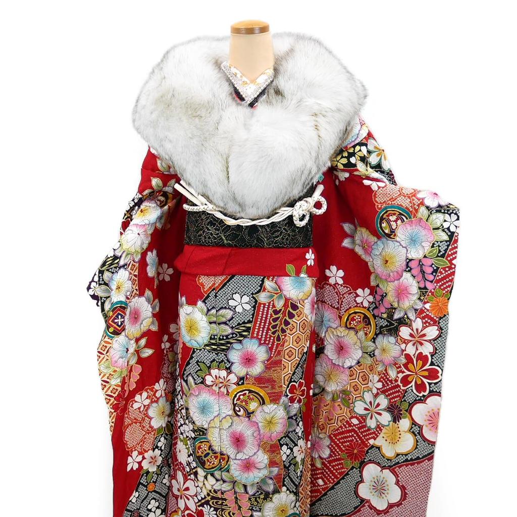 Blue Fox Shawl for Furisode Special Box for SAGA FURS [Kyoto Usagido] <Fur> (with Storage) Sh-001