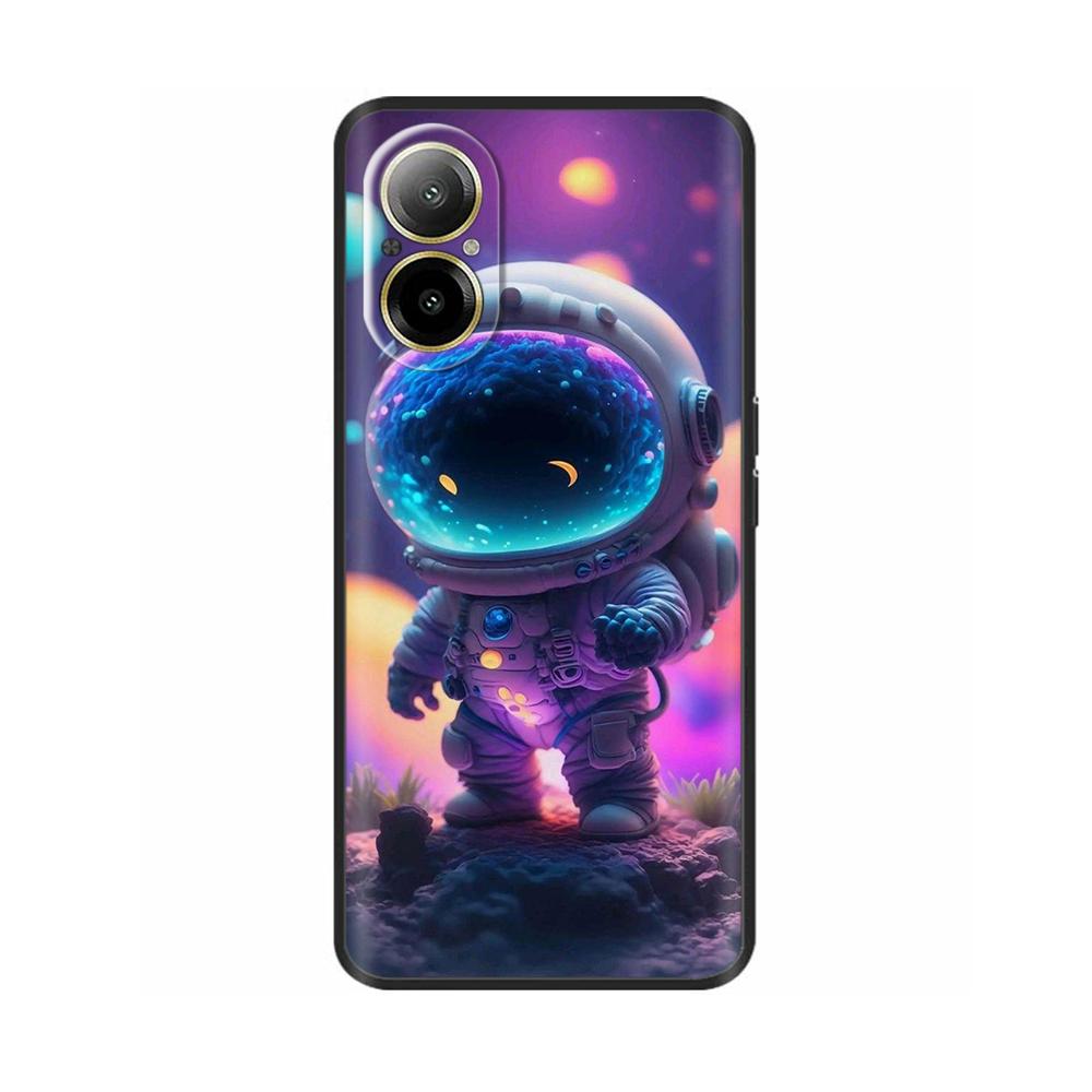 Для Realme C67 4G Чехол Накладка на телефон Крутой Милый Мягкий Гладкий Жидкий Силикон Бампер Для Oppo Realme C67 Полная Защита Задняя Крышка