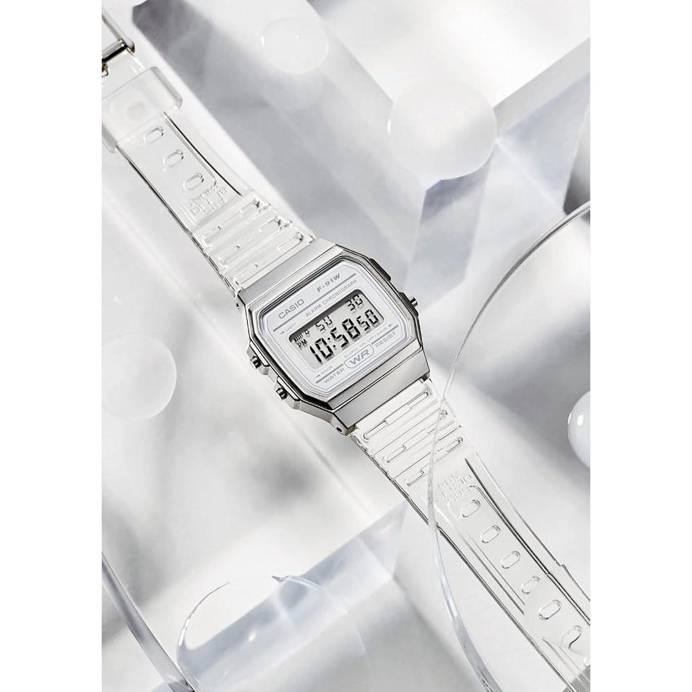 Casio Коллекционные часы F-91WS-7JH Белые