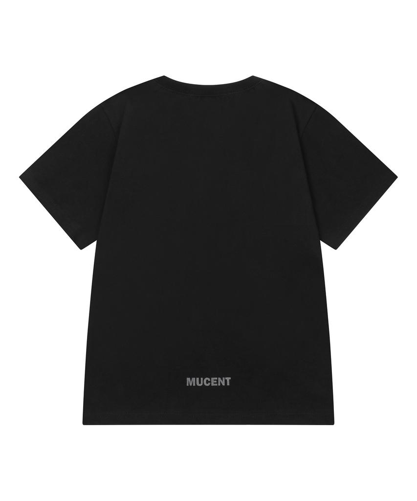 MUCENT Sierra Leopard Heart Small Logo Short Sleeve T-Shirt (2 Colors)