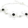 [I2622] - Silver Bracelet 'Jeet Black Goddess' Silver-black (rhodium-plated) - 18 Mm