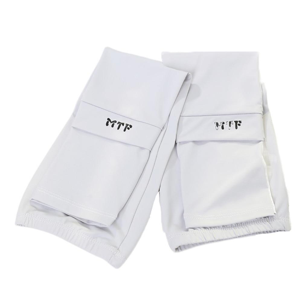 Checkered Sunscreen Arm Covers Arm Protection Cycling Gloves Long Ice Silk Sleeves Women