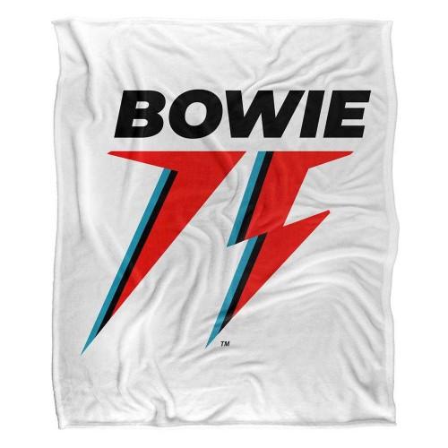 David Bowie 75 Silky Logo Supersoft Blanket