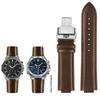 Модифицированный выпуклый кожаный ремешок для часов Casio EDIFICE Серии EFS-S570YD ECB-10YD Мужской ремешок-браслет Синий 12мм 14мм