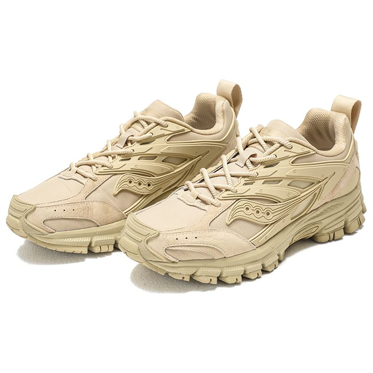 SAUCONY Ткань Cohesion Armor Кожа Классические Ретро Прочные Легкие Низкие Кроссовки Унисекс кроссовки Песок S79044-5(S-BOX)