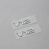 2 шт. Значок V6T V8T ABS 3D наклейка-листок V10 V12 боковая наклейка для автомобилей A4L A5 A6L A7 Q3 Q6 Q7 наклейка для смены модели