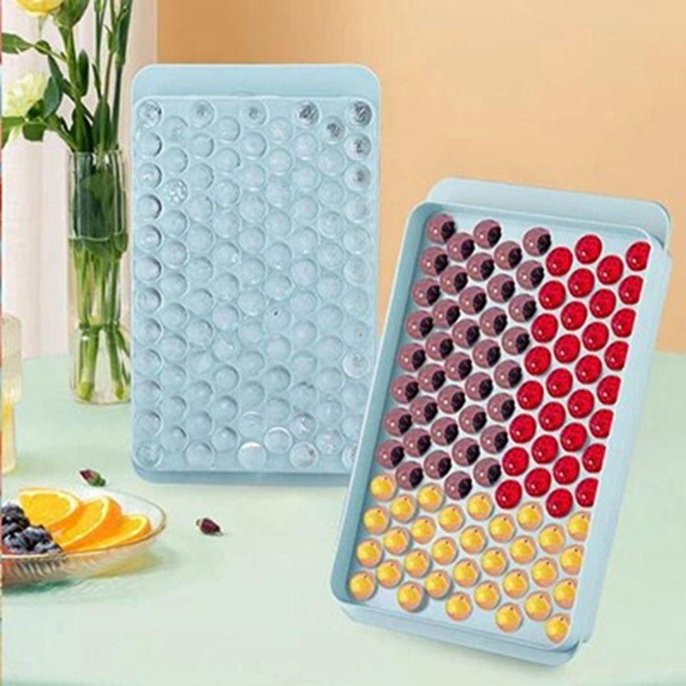 Форма для льда из пищевых продуктов, легко извлекаемая форма для кубиков льда, круглая форма для кубиков льда на 104 отверстия, холодильник