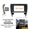 10,1-дюймовая автомобильная панель для TOYOTA CAMRY 2015-2017 SA/MEA версия Double Din Dvd аудио адаптер рамка комплекты отделки приборной панели