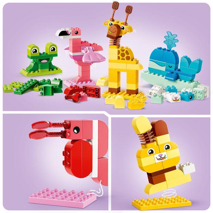 LEGO DUPLO 10472 Jeu de Construction d’Animaux - Jouet Éducatif dès 3 ans - Set Montessori