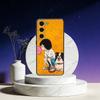 Takopii no genzai Чехол для телефона Samsung Galaxy A73,A72,A71,A70,A53,A52,A51,Другие Мягкий черный чехол