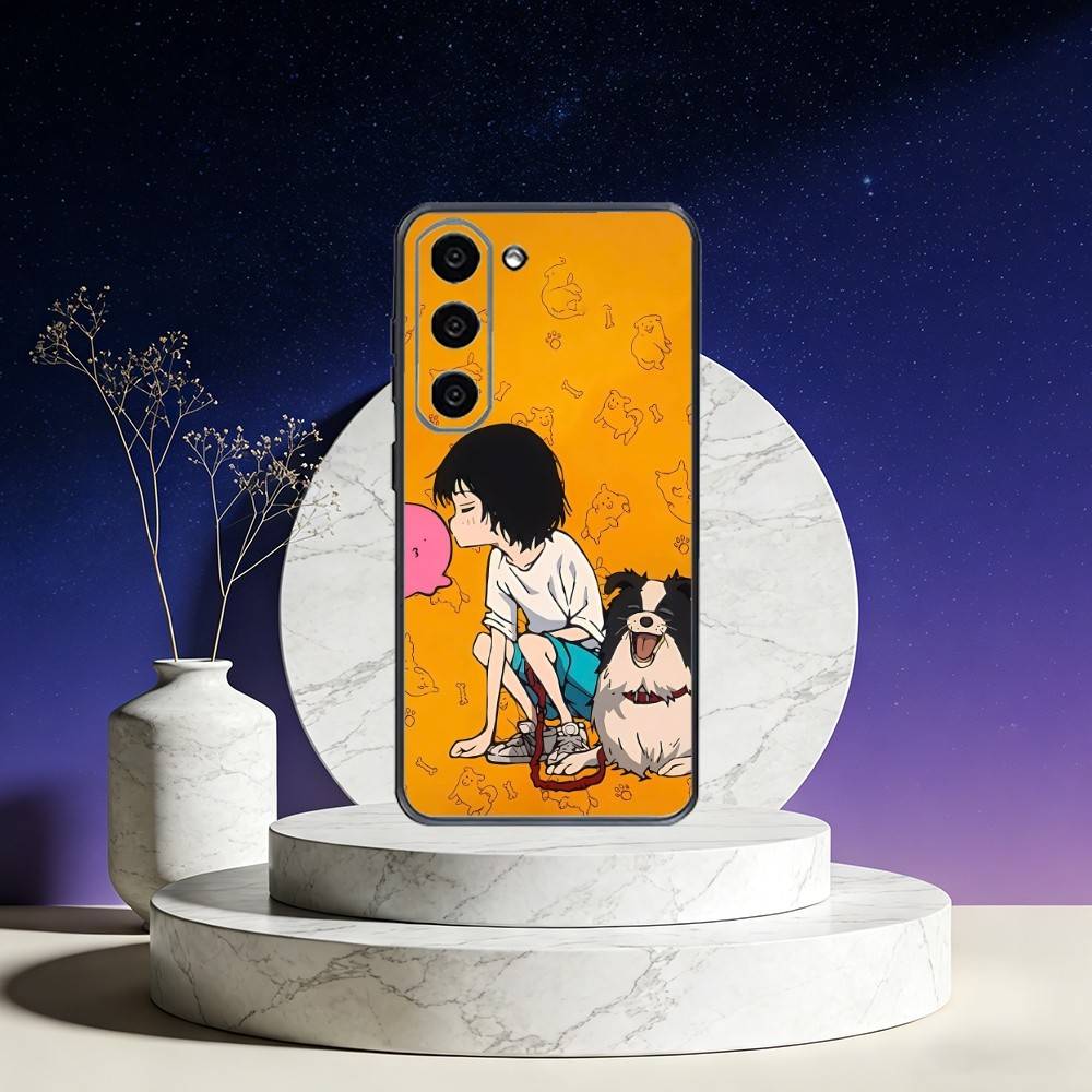 Takopii no genzai Чехол для телефона Samsung Galaxy A73,A72,A71,A70,A53,A52,A51,Другие Мягкий черный чехол