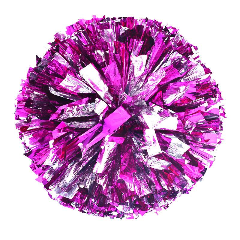 1 Pcs Plastic Double Hole Handle Cheerleader Pom Poms Metallic Streamer Club Sport Supplies Dance Party Club Decorator Tools