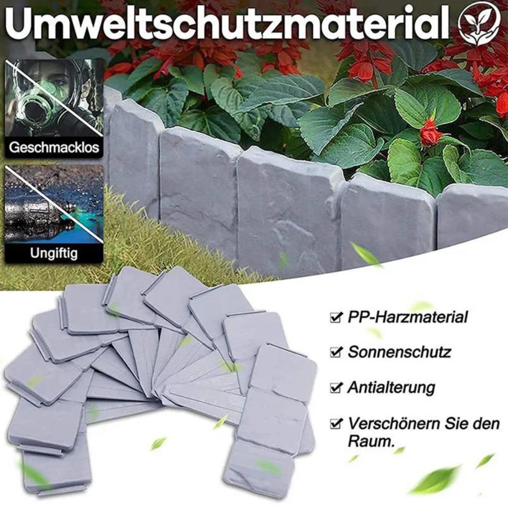 1-10 шт. имитация камня, газонный забор, садовая окантовка, блокировка, пластиковая клумба, бордюр, двор, пейзаж, украшение дома