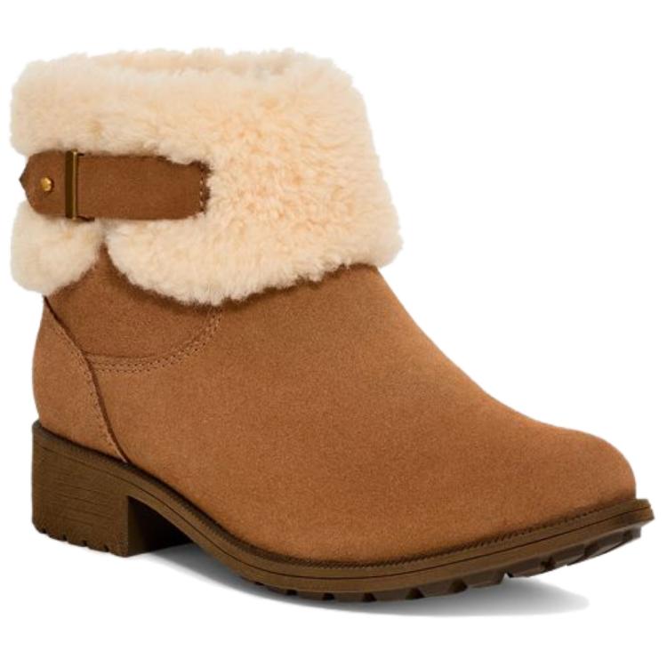 UGG Удобные Теплые Короткие Ботинки Женские ботинки Коричневые 1166756-CHE