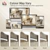 Accent Chair, Upholstered Tub Chair with Solid Wood Frame and Legs, Light Brown