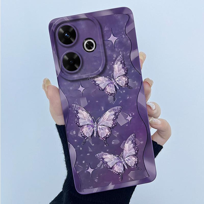 Case For Xiaomi Poco M6 4G Redmi 13 4G 13 5G Cute Panda Sweet Girls Cats Silicone Soft Back Cover Bumper Slim Protective Casing