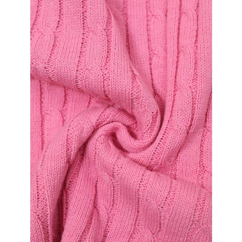 Women's Summer New Short-sleeved Lapel Stranded Jumper V-neck Knitted Pullover Tops