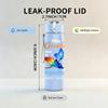 1PC Grandma Grandkids Colorful Art Print 750ml Color Plastic Sports Water Bottle Leakproof Flip Straw Lid Suitable for Sports Office Home Use