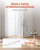 Stainless Steel Wall Corner Protector, 38 x 38 x 1217 mm, 10 Pack Metal Corner Guards, 304 Stainless Steel Edge Trim 90-Degree Angle for