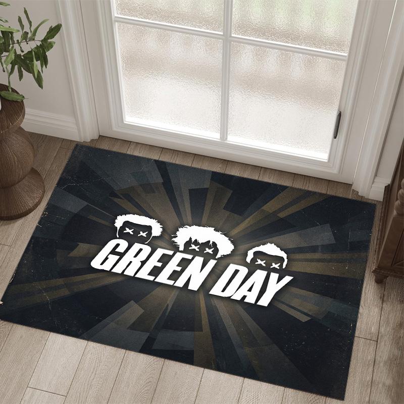 Green Day Design Crystal Velvet Carpet Cozy Non?Slip Printed Rug For Bedroom Living Room Entrance