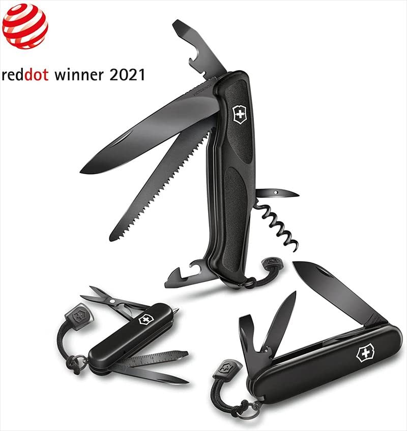 Victorinox Ranger Grip 55 Onyx Handle Length 130mm Black,