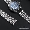 For TAG HEUER 300 Series Solid Stainless Steel Watch Strap WAY201A WAY211 ABA0927 Curved Steel WatchBand For Men 21.5mm 22mm