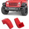 2 шт. Заглушка буксировочного крюка переднего бампера для Jeep Wrangler JK JL JT 2007-2023 Резиновая защитная подушка