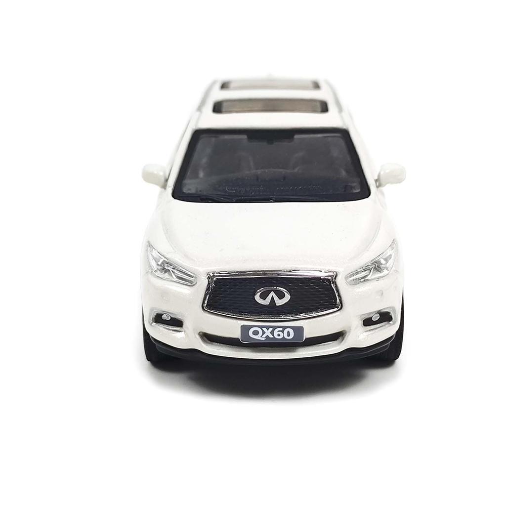 Paudi Model Infiniti QX60 2017 Model Car Mini Car Collection White Finished Product 1/64