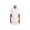 Round Neck Printed Casual Short Sleeve T-Shirt Men Tops White DX1082-100