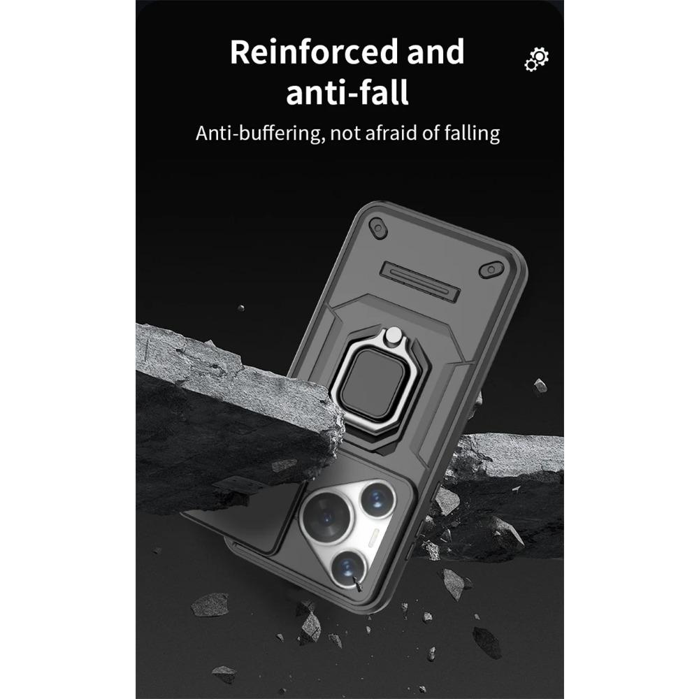 Armor Shockproof Case for Honor 200 Lite Protective Cover for Honor 200 Pro Ring Magnetic Holder Business Full Protection Cover