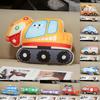 Fire Excavator Truck Plush Doll For Kids Soft Toy Birthday Decoration Present