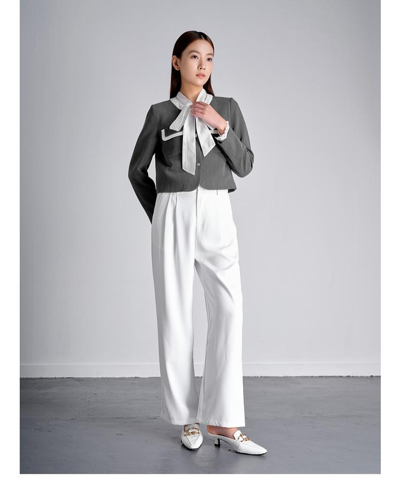 Velwin Autumn New Small Fragrant Style Contrasting Elegant Commuting Classic Coat