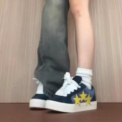 Повседневная хлебная обувь, одинарная обувь, ретро, уличные звезды, студенческие кеды, женские осенние новые модели, грязеотталкивающие новые модели