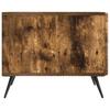 Coffee Table Smoked Oak 49 x 50 x 40 cm Wood Based Material