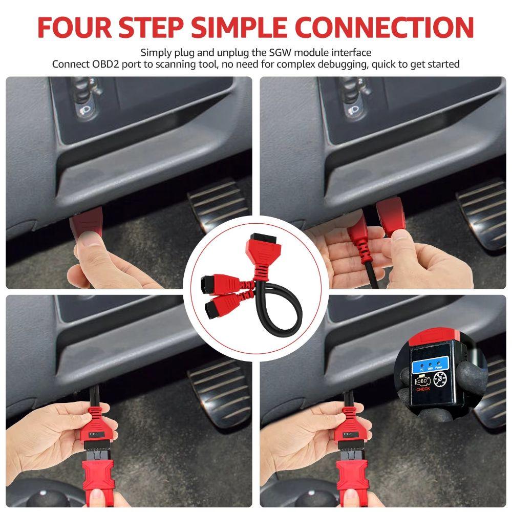 12+8 Pin OBD Adapter Cable Bypass Design Diagnostic Tool Cable Diagnostic Cord For Fiat