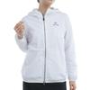 Женский гольф-блузон с длинным рукавом и полной молнией, белого цвета, размер L [Pin Apparel] (ПЕЧАТЬ ЗЕМЛИ) / / 622-4120102 031_Однотонный