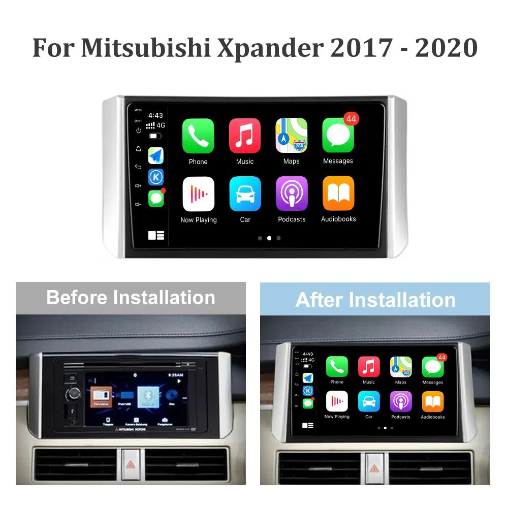 Автомобильный Радиоприемник Стерео Мультимедиа Android 13 Для Mitsubishi Xpander 2017 - 2020 Видеоплеер Carplay 4G GPS Авто WIFI Камера Заднего Вида