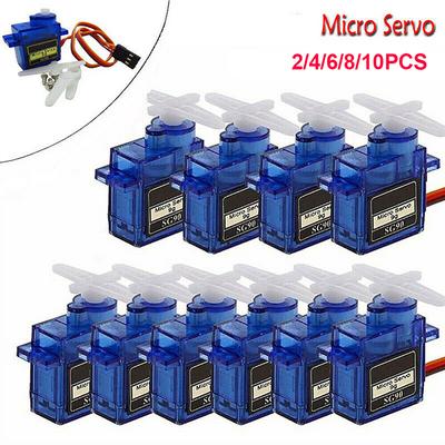 Микро серводвигатель SG90 SG-90 Gear Micro Servo 9g для самолета, вертолета, автомобиля, лодки, робота с пределом 0-180 °, резиновые зубья