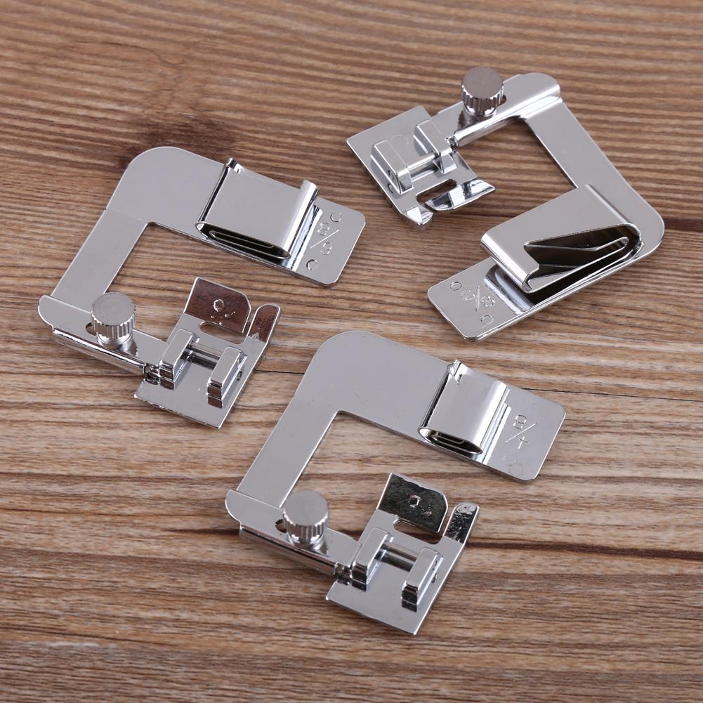 3pcs Snap On Presser Feet Universal Fit Domestic Multifunction or Old Sewing Machine
