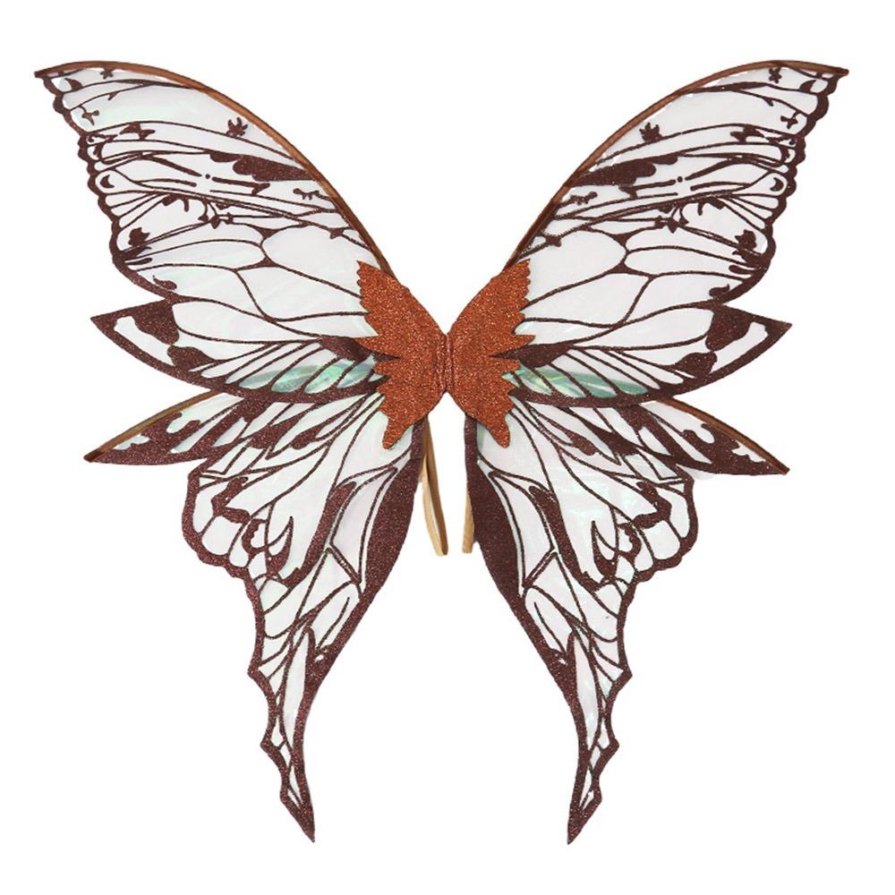 Легкие, красочные, сверкающие ангельские крылья для костюма, подходящие для женщин и девушек.