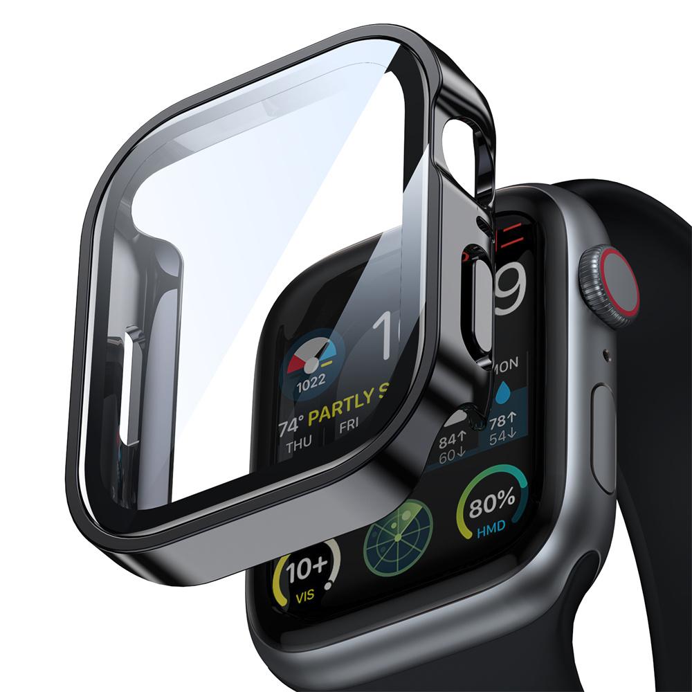 Cover for Apple Watch Case 46mm 42mm 45mm 44mm 49mm 41mm 40mm Screen Protector Tempered Glass Series 11 10 7 8 9 SE 6 5 4 Ultra 2/3