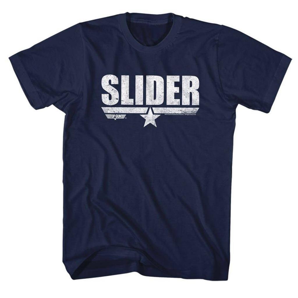 Top Gun Slider Navy Adult T-Shirt