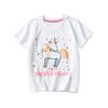 Летняя Новая Детская Футболка Для Девочек Белая Футболка Для Маленьких Детей С Принтом Единорога Футболка С Коротким Рукавом Женская