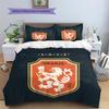 KNVB Pattern Bedding Quilt Set  Home Decoration  Gift (1 * duvet cover + 2 * pillowcase  without core)