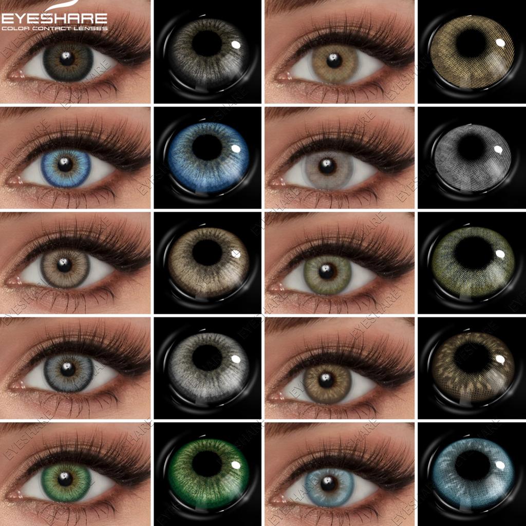 Eyeshare Новые контактные цветные контактные линзы для глаз 1 пара зеленые контактные линзы голубые линзы для глаз ежегодный макияж серые линзы для зрачков