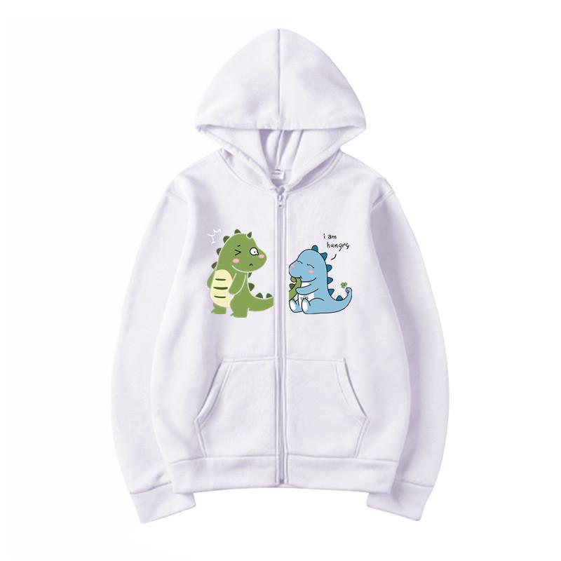 Молодежный спортивный топ с капюшоном Love Crazy Dinosaur Couple Print, флисовый свитер, повседневная толстовка для бега и фитнеса