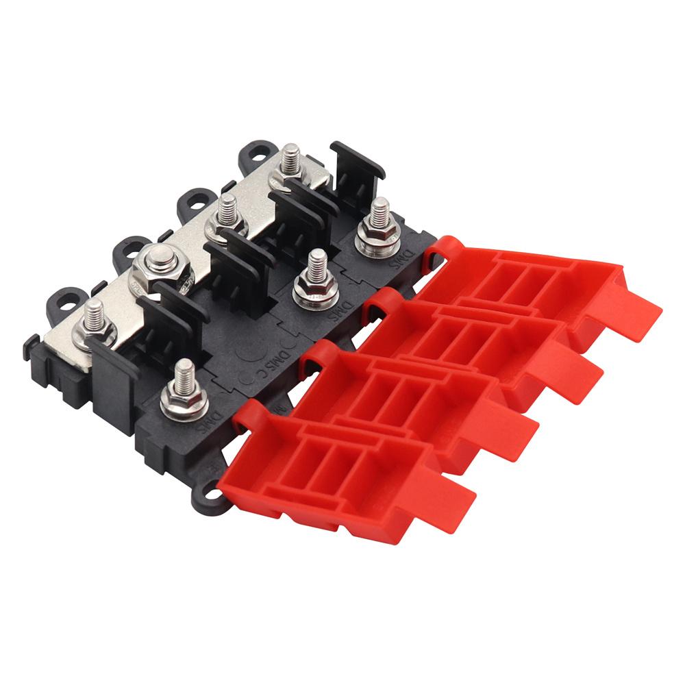 Distribution Block 1 In 3 Out 3-Way Fuse Holder With Fuse 30A 60A 100A