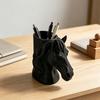 3D-печатная голова лошади Держатель для ручек Практичный настольный органайзер для карандашей Маркеров Креативный Офисный Домашний Декор Уникальный Подарок для Студентов