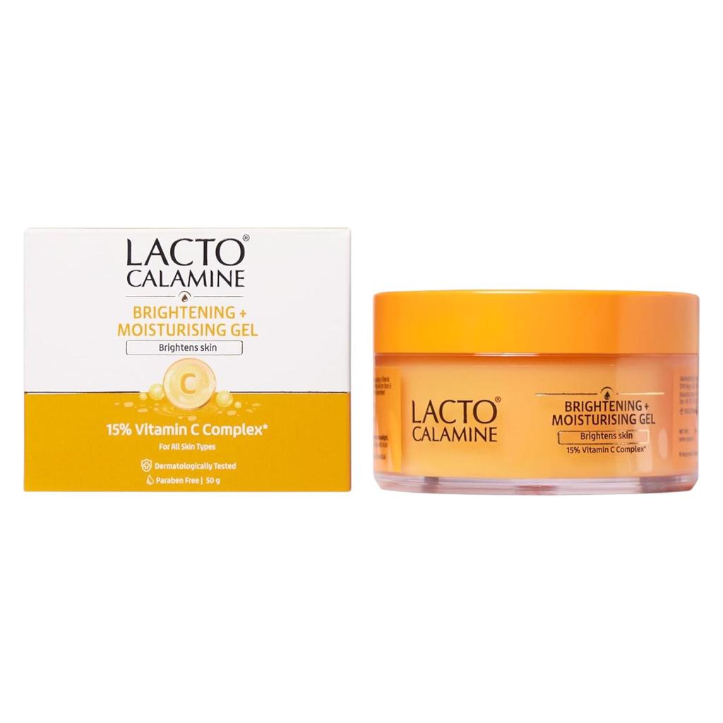 Lacto Calamine Увлажняющий крем для лица с 15% витамином C 50 г Упаковка 1 Осветляющий Нелипкий Быстро впитывающийся Гель