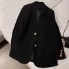 Женская куртка, костюм, повседневный офисный пиджак, женское пальто с воротником с лацканами, деловая куртка для работы, вечеринки, отдыха на природе